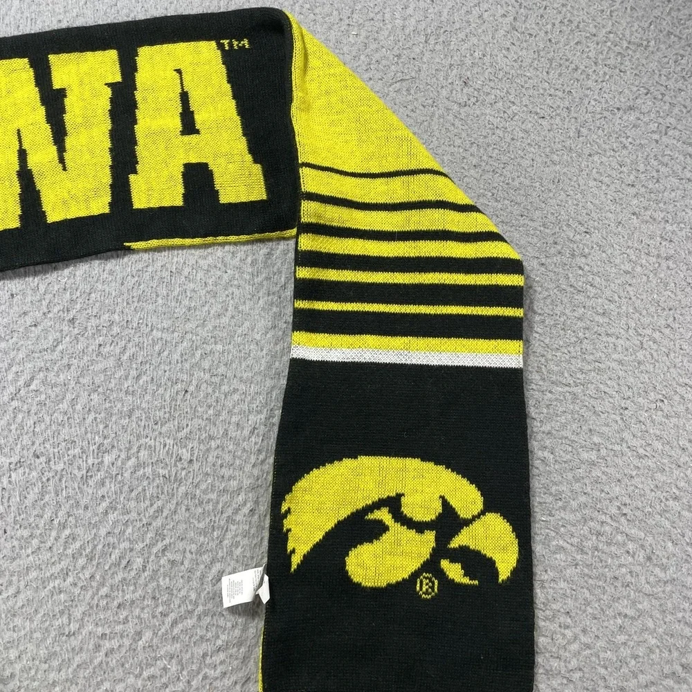 Iowa Hawkeyes Scarf Mens One Size Yellow NCAA Football Forever Collectibles